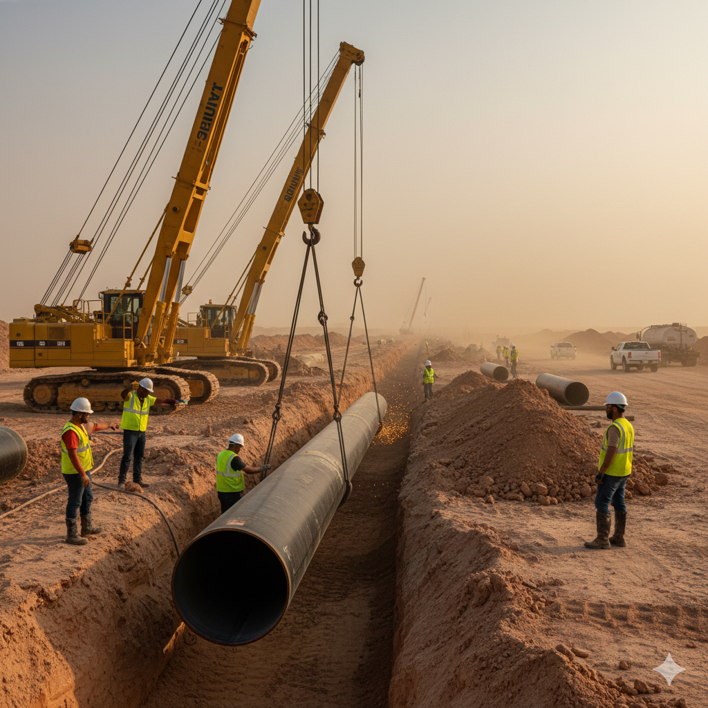 Suivi Technique Des Differents Travaux industriels Sur Site