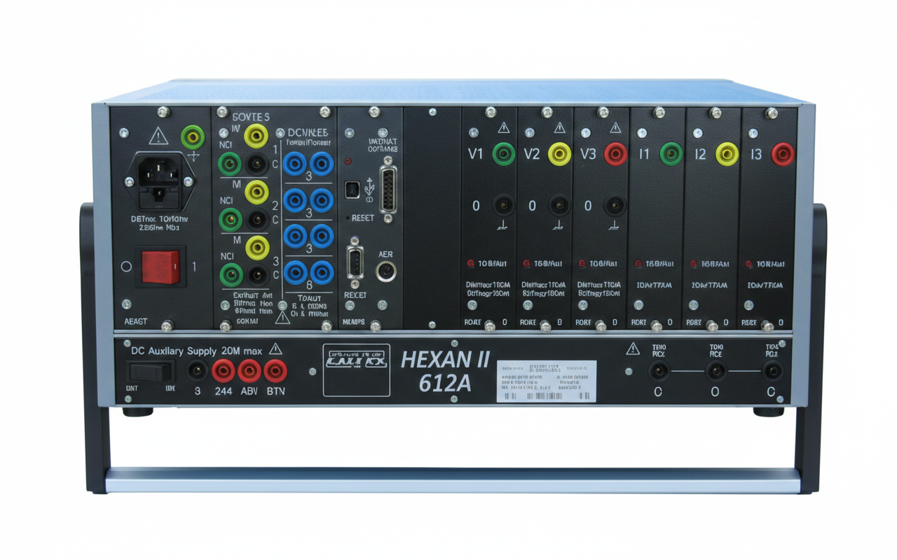 Contrôle par injection secondaire des relais de protection triphasés